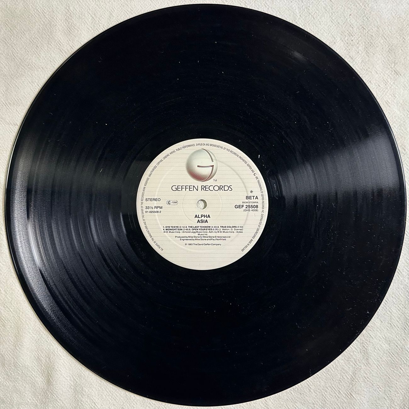 ASIA - ALPHA 1983 Pop Rock  