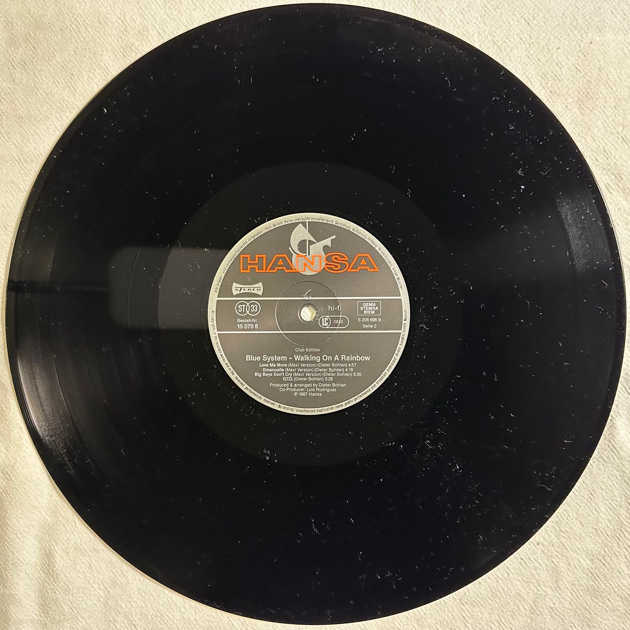 BLUE SYSTEM - WALKING ON A RAINBOW 1987 Pop Rock