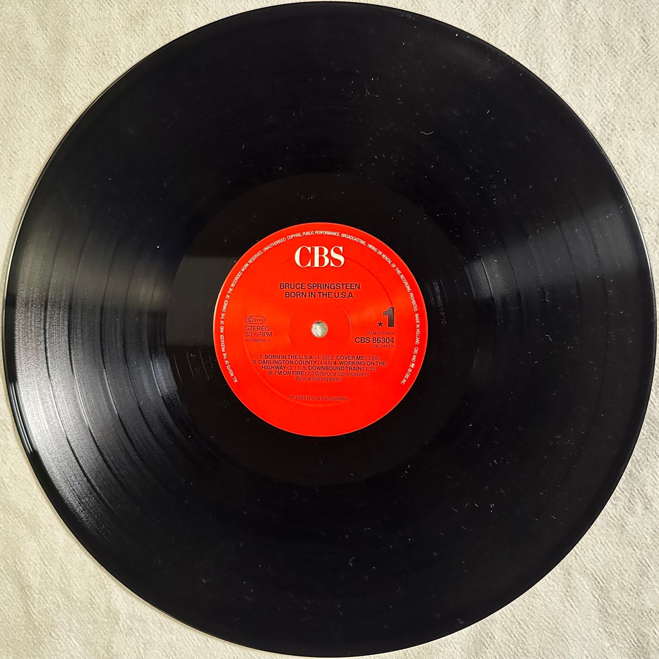 BRUCE SPRINGSTEEN - BORN IN THE U S A 1984 Pop Rock  