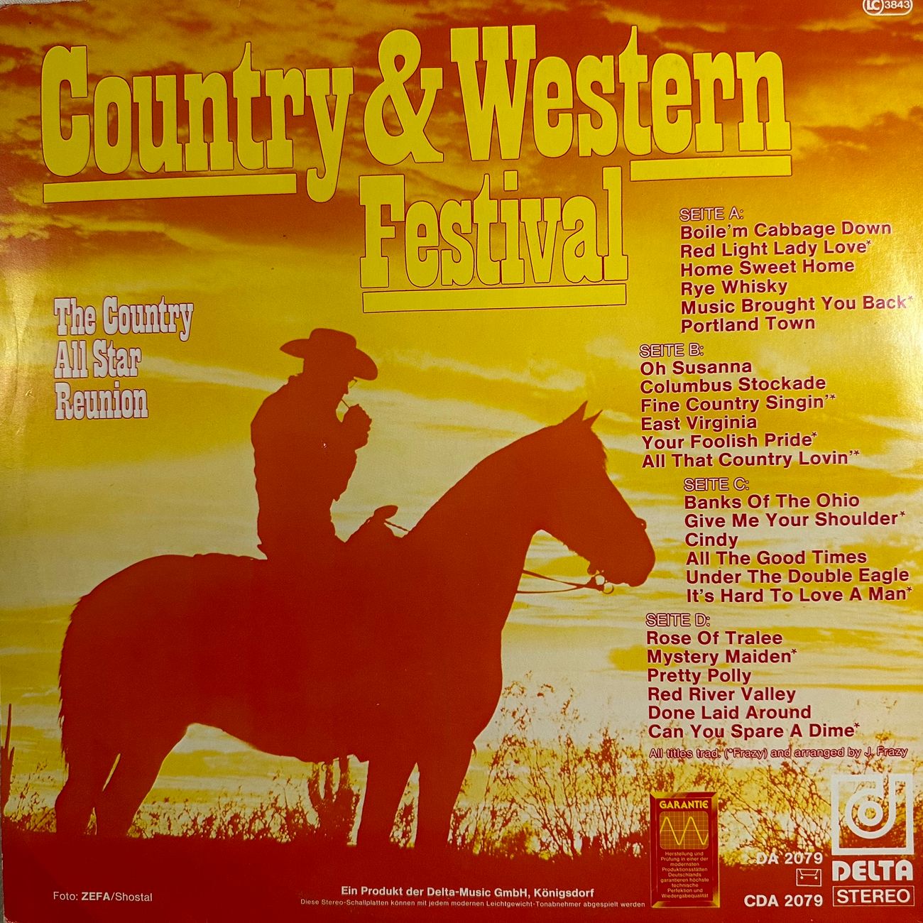 COUNTRY AND WESTERN FESTIVAL THE COUNTRY ALL STAR REUNION Country