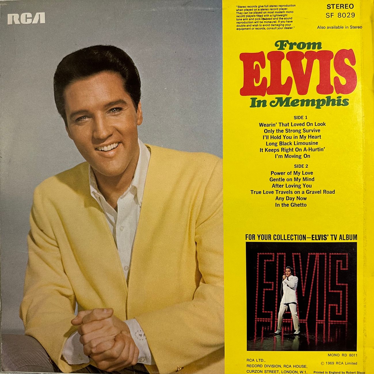 ELVIS PRESLEY - FROM ELVIS IN MEMPHIS 1969 Rock and Roll  