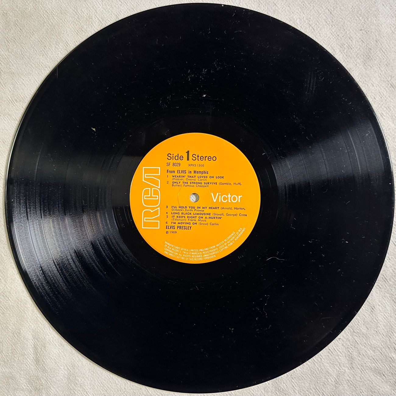 ELVIS PRESLEY - FROM ELVIS IN MEMPHIS 1969 Rock and Roll  