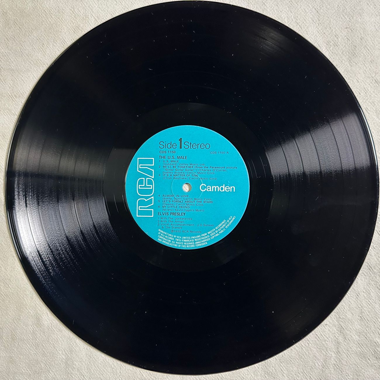 ELVIS PRESLEY - THE U S  MALE 1968 Rock and Roll  