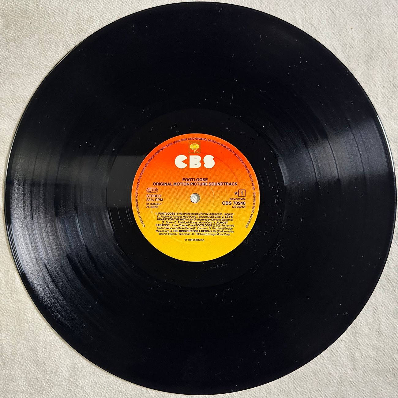 FOOTLOOSE SOUNDTRACK 1984 Soundtrack  