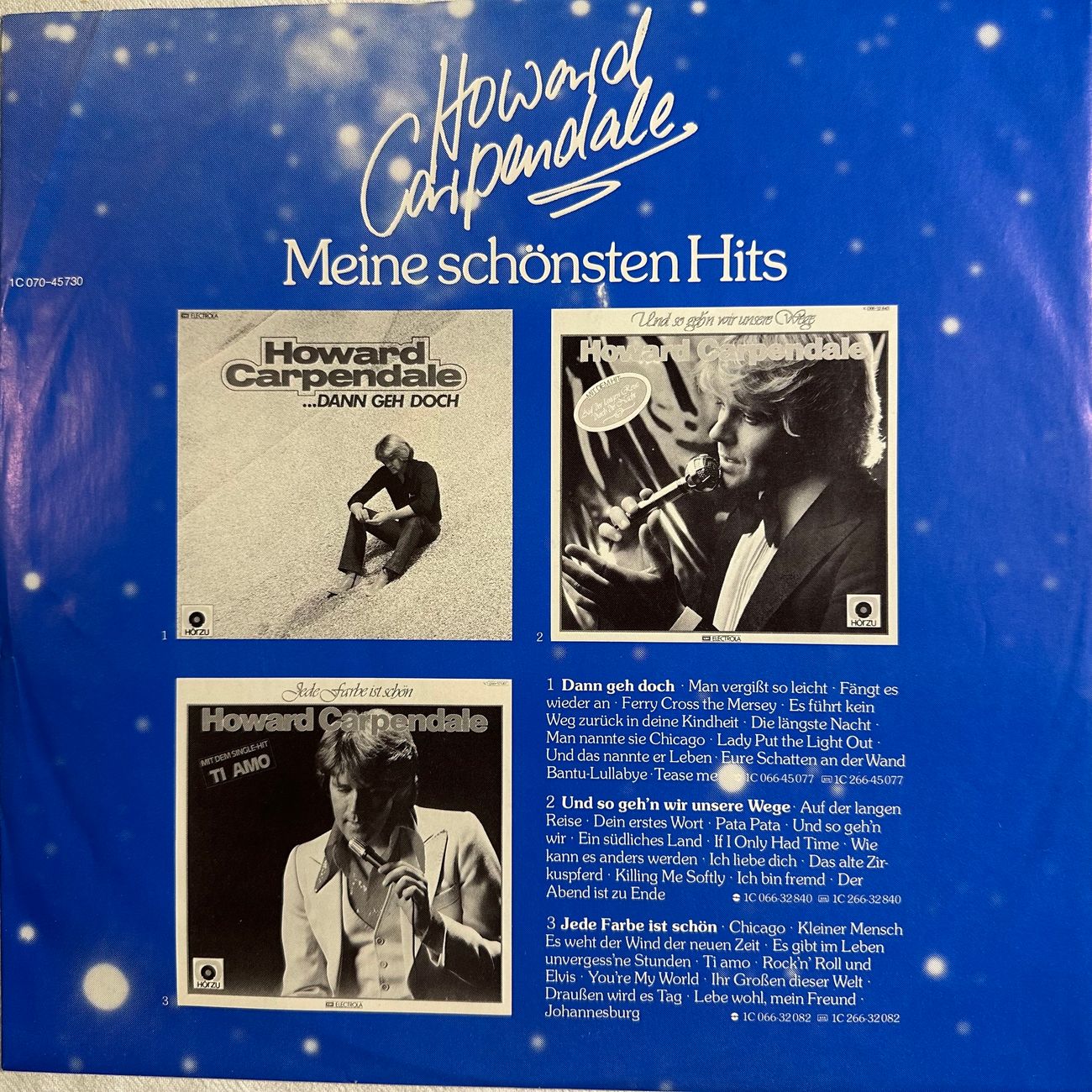 HOWARD CARPENDALE - MEIN WEG ZU DIR Easy Listening