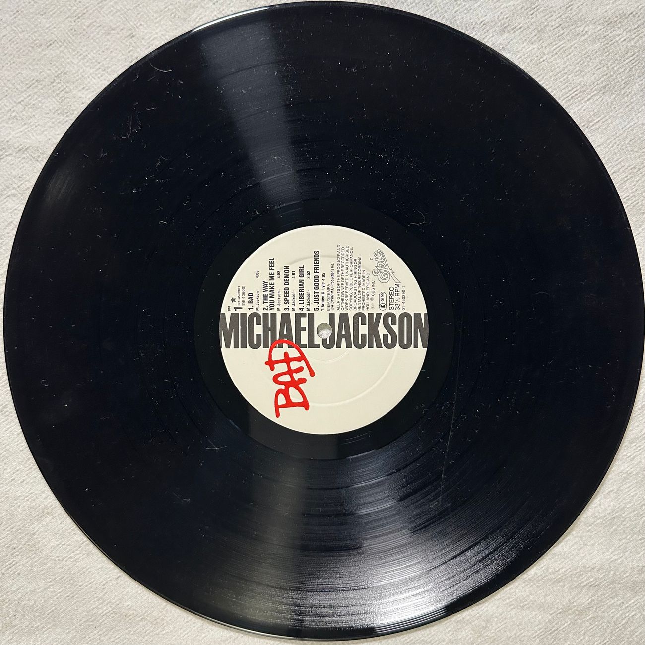 MICHAEL JACKSON - BAD 1987 Pop