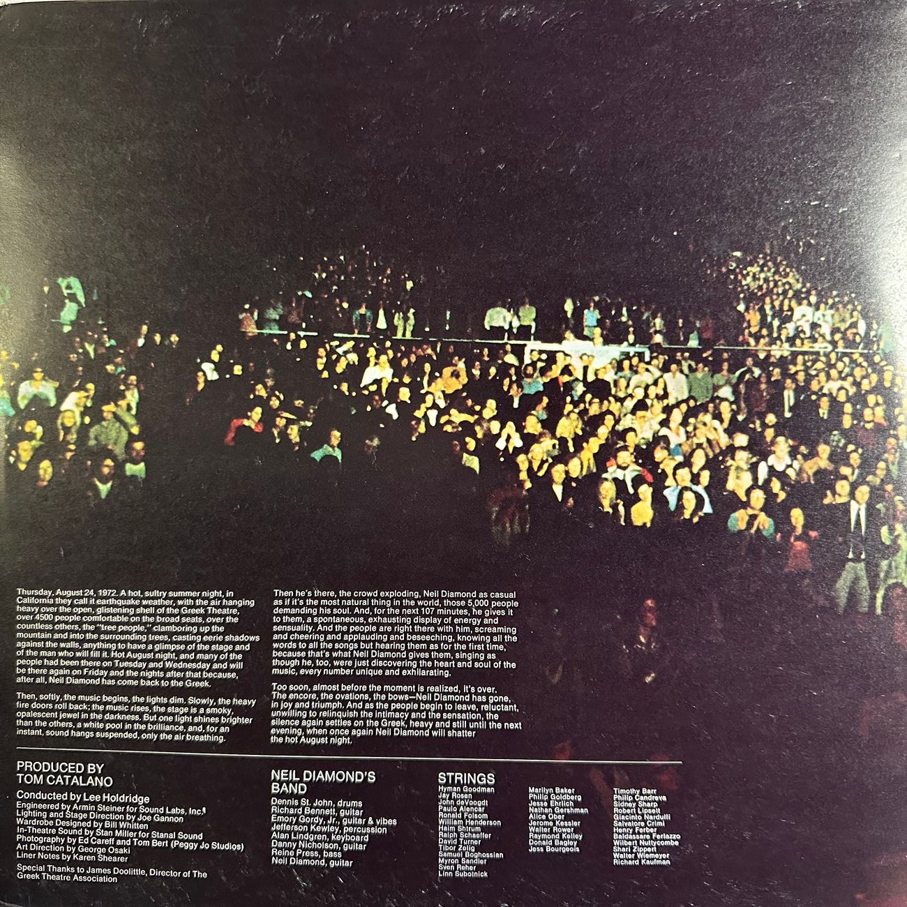 NEIL DIAMOND - HOT AUGUST NIGHT 1972 Soft Rock  