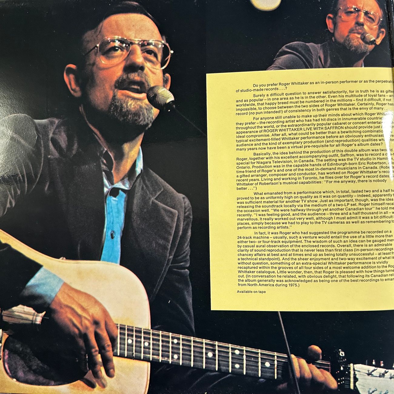 ROGER WHITTAKER WITH SAFFRON 1975 Country  