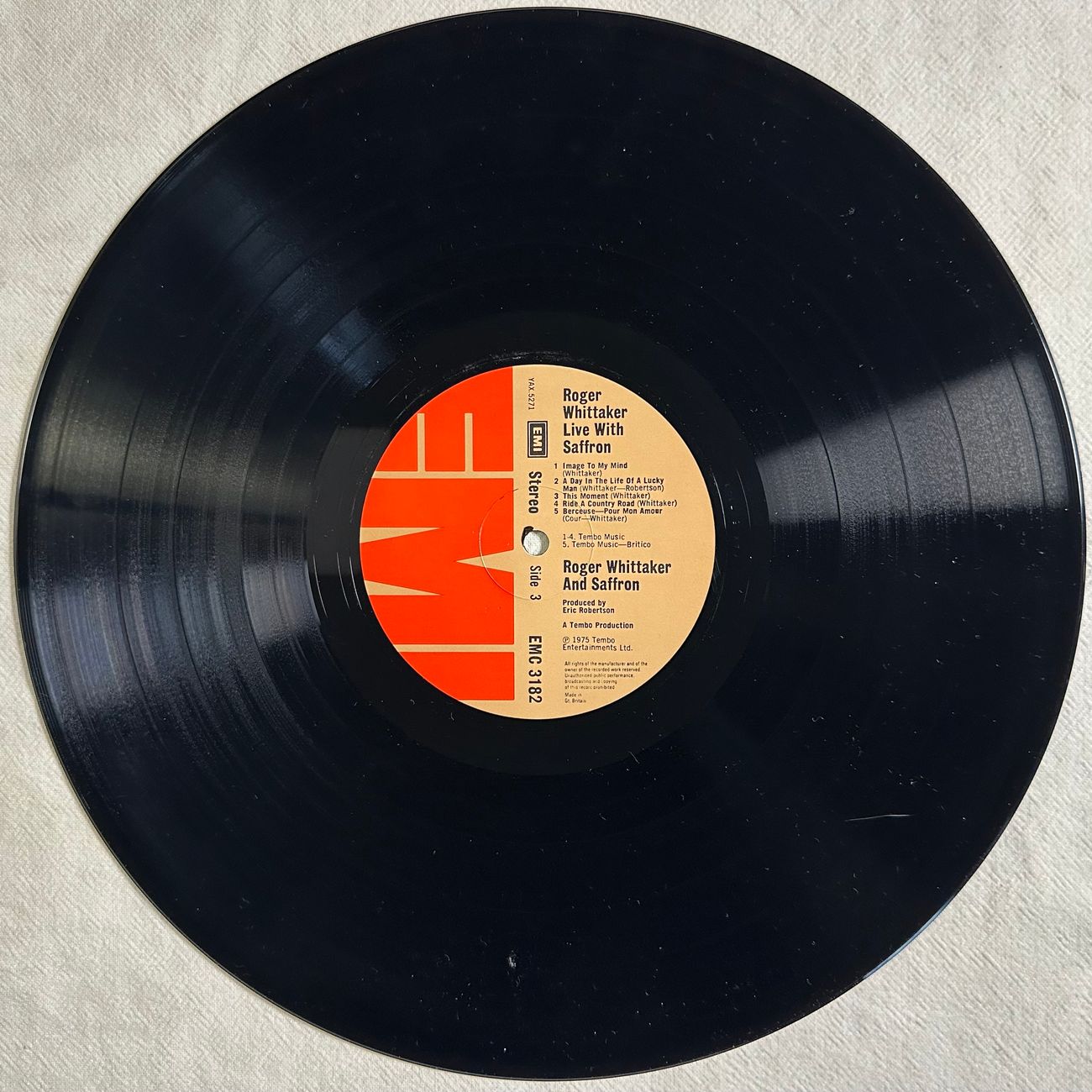 ROGER WHITTAKER WITH SAFFRON 1975 Country  