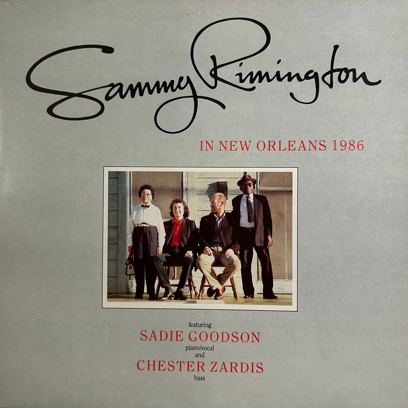 SAMMY RIMINGTON - IN NEW ORLEANS 1986 1986 Jazz  