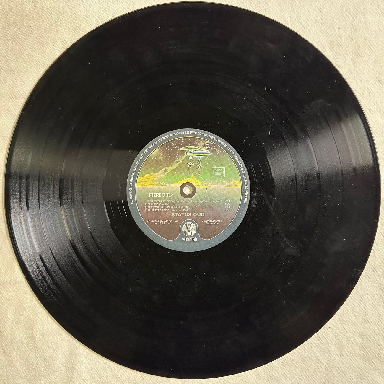 STATUS QUO - HELLO! 1973 Hard Rock  