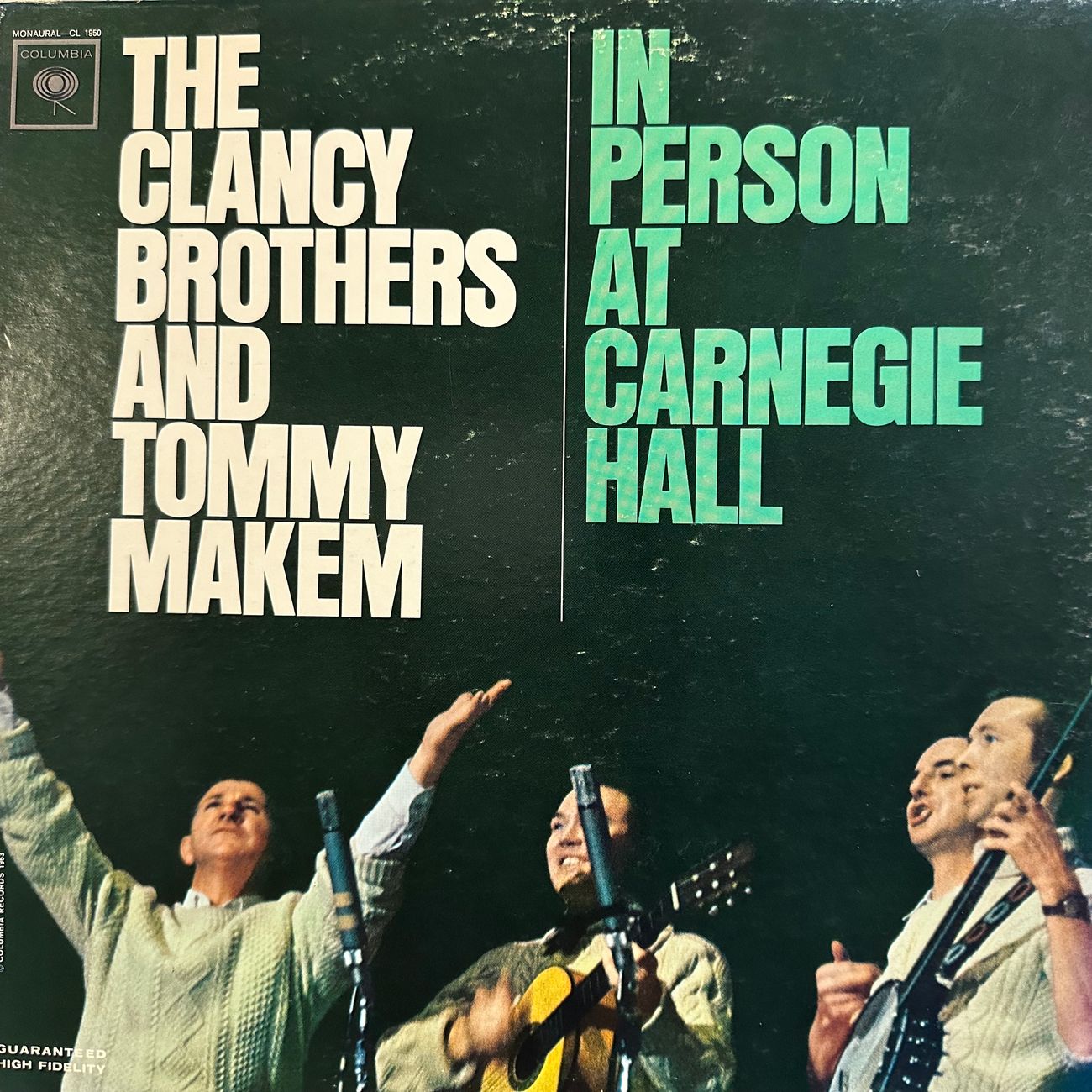 THE CLANCY BROTHERS AND TOMMY MAKEM IN PERSON AT CARNEGIE HALL Folk Music  