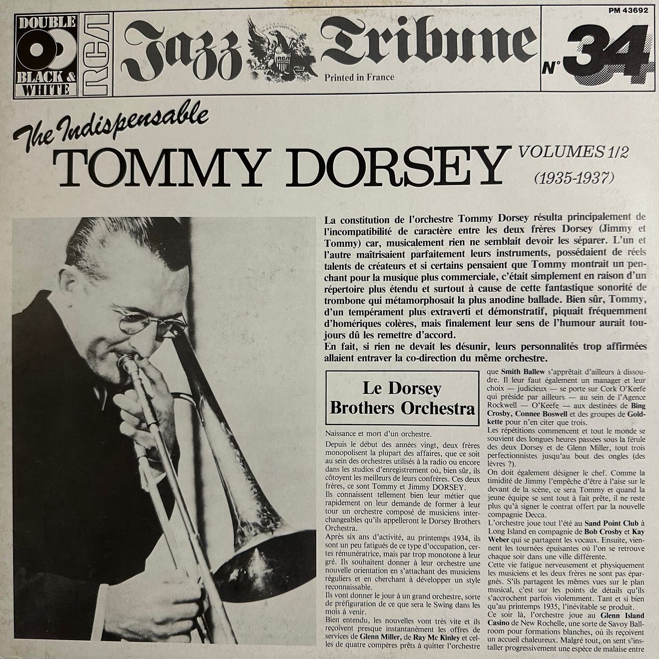 THE INDISPENSABLE TOMMY DORSEY VOLUME 1 2  Jazz  
