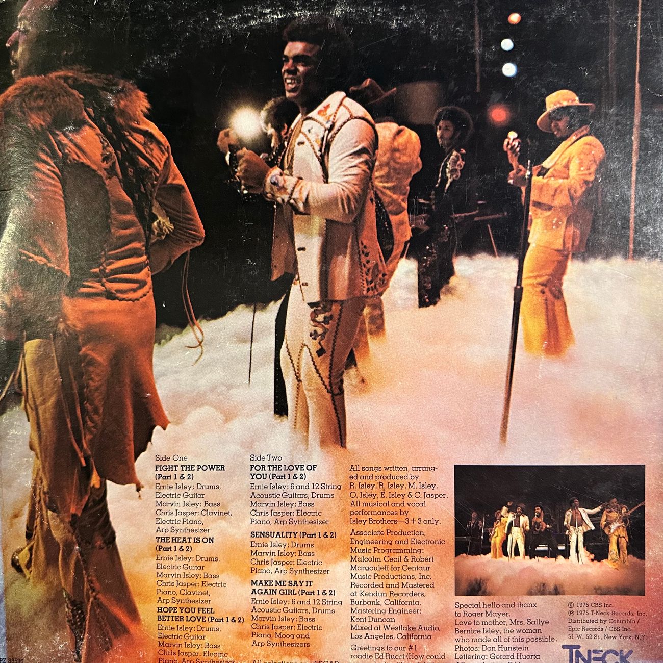 THE ISLEY BROTHERS - FEATURING FIGHT THE POWER - THE HEAT IS ON 1975 Soul  