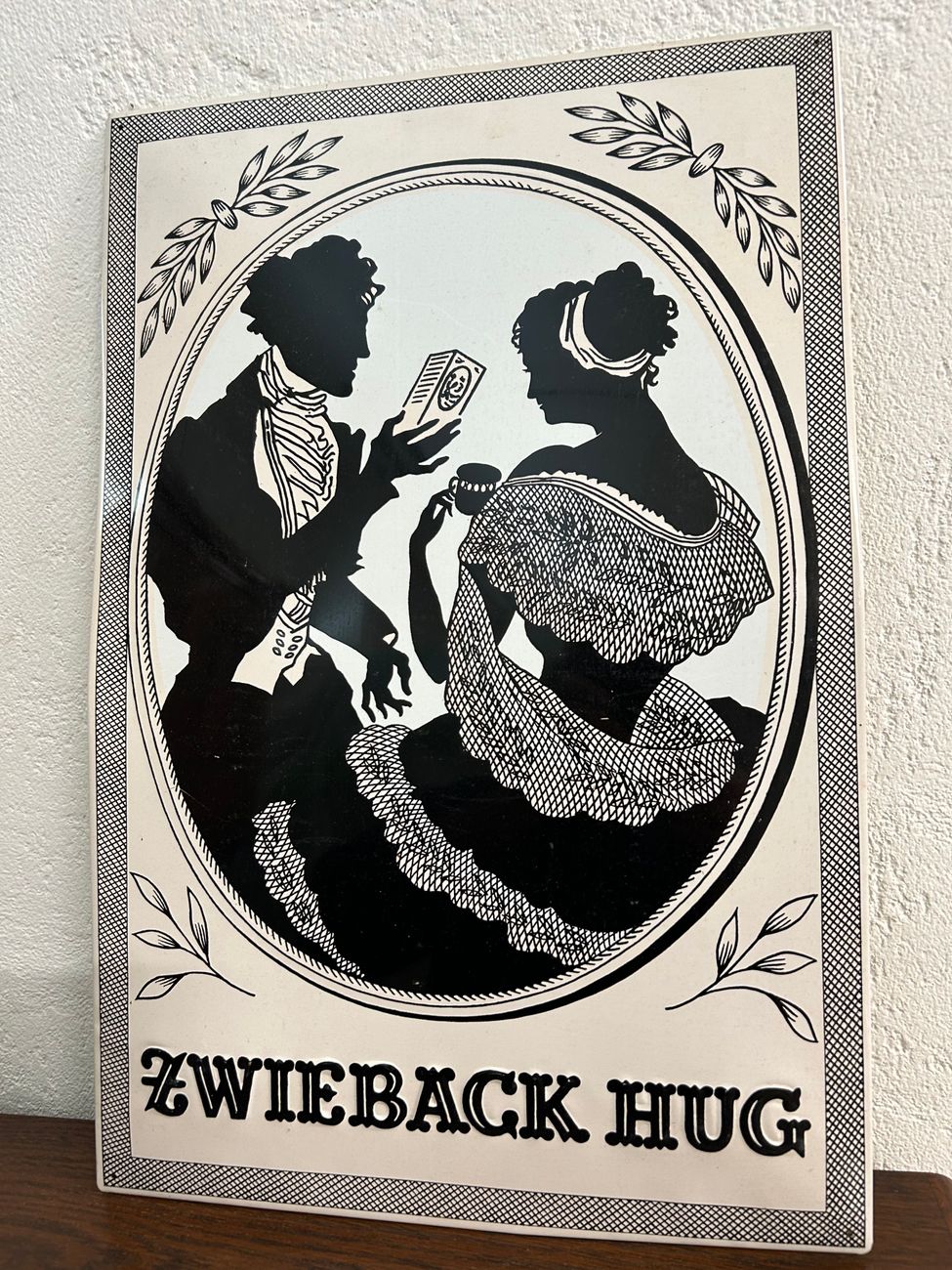 Blechschild Zwiback Hug    